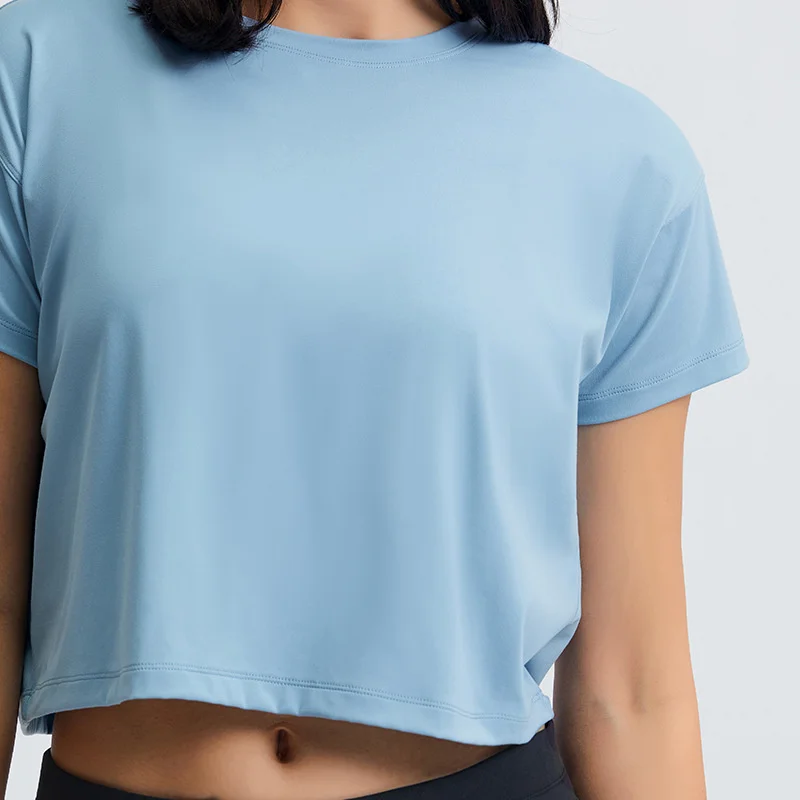 LULU YOU WANT 2022 женская футболка с коротким рукавом Сексуальная йога быстросохнущая