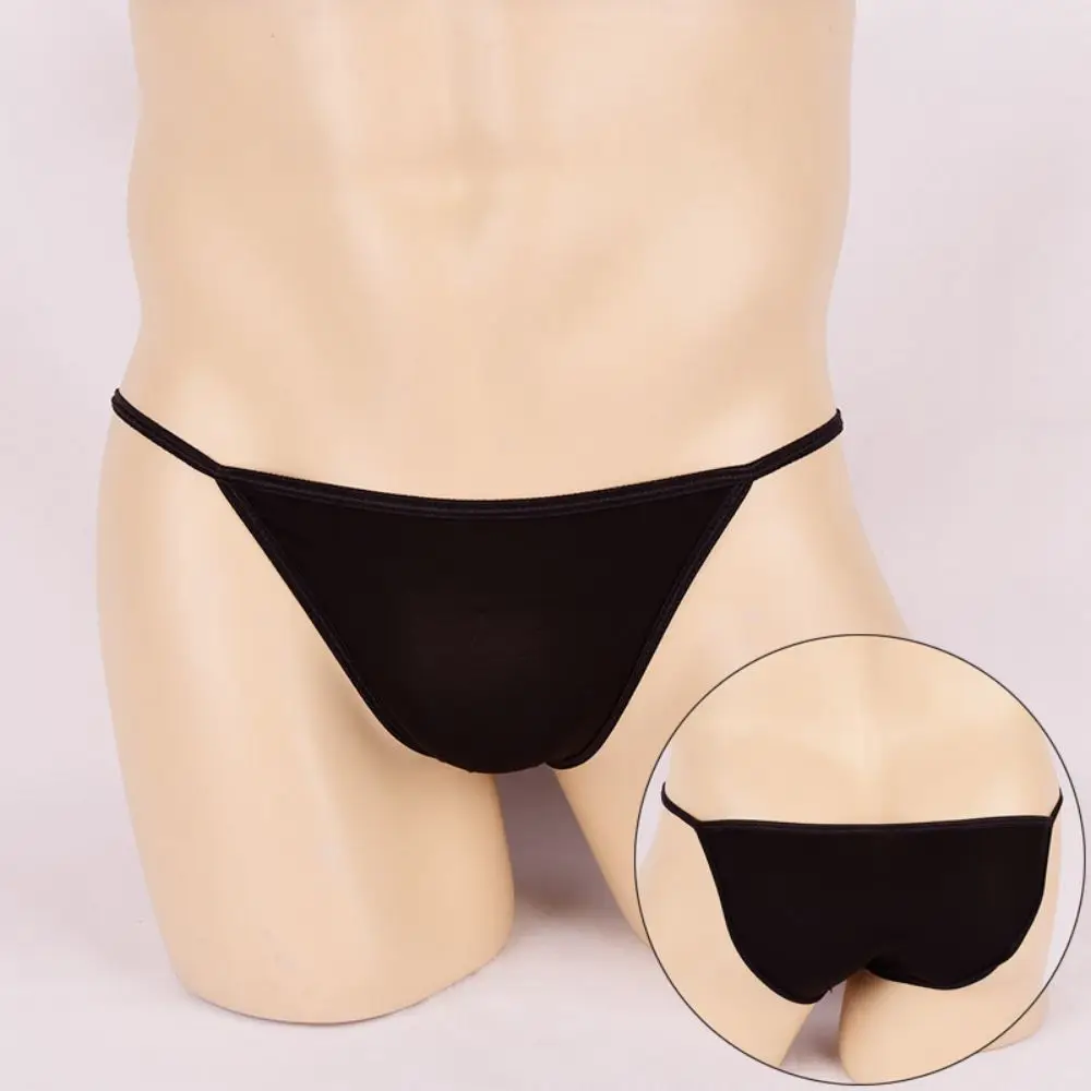 

Сексуальное нижнее белье для мужчин, забавные трусы, треугольные брюки, мужские ультратонкие брифы с тонкой талией, сексуальные прозрачные трусы