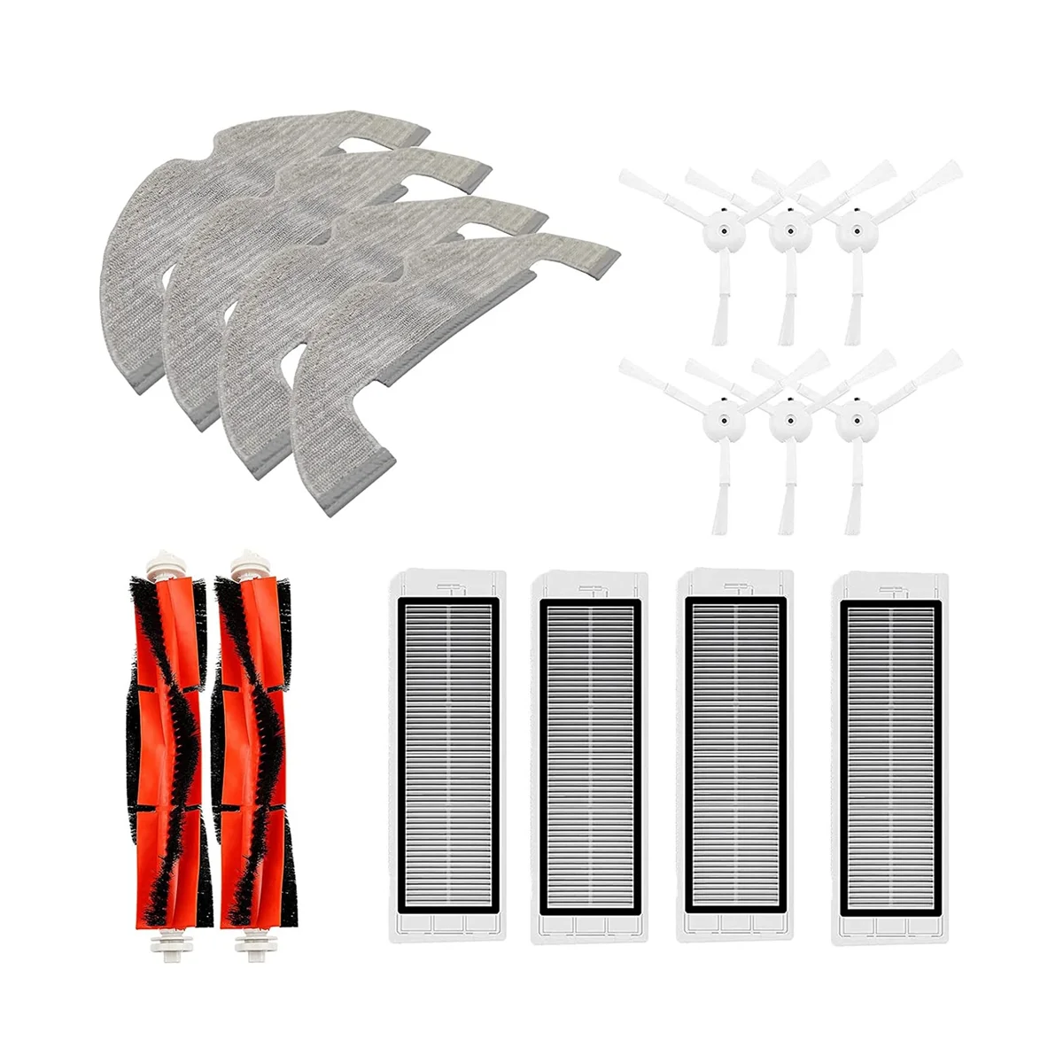 

For D10S Plus Robot Vacuum Cleaner Main Side Brushes Hepa Filters Mop Cloth