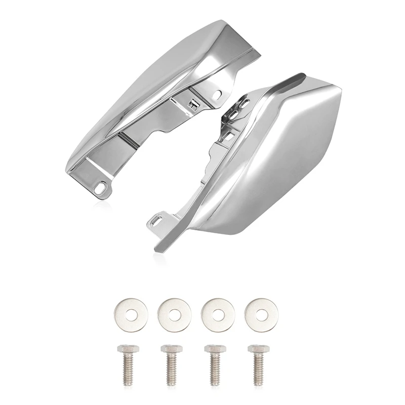 

Motorcycle Heat Shield Chrome Mid-Frame Air Deflector For Touring Electra Glide Street Road Glide CVO 2009-2022