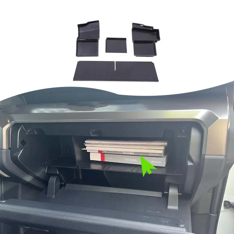 Для 24+ Toyota Tacoma перчаточный ящик разделитель из АБС-пластика набор 4 предметов