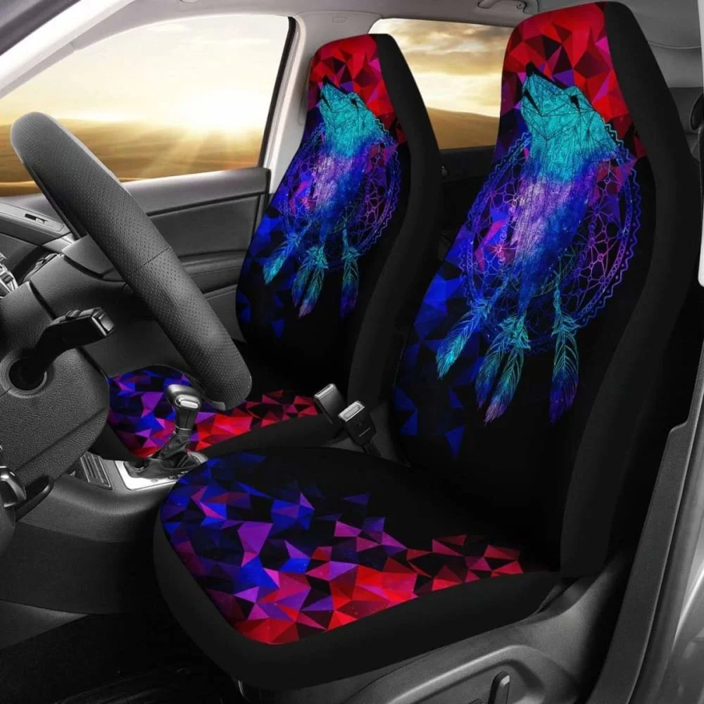 

Wolf Dreamcatcher Car Seat Covers 200904,Pack of 2 Universal Front Seat Protective Cover