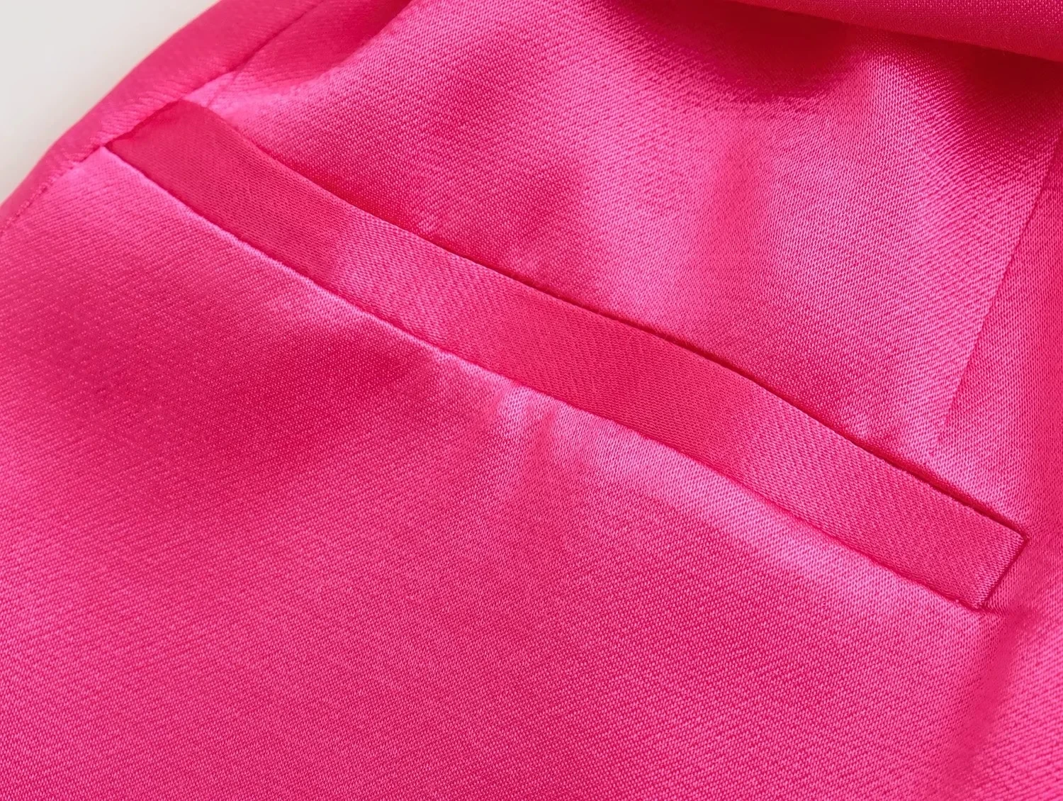 Maxdutti England Style Rose Color Fashion Satin Silk Blazers Tops  Sashes Notched Jackets Women