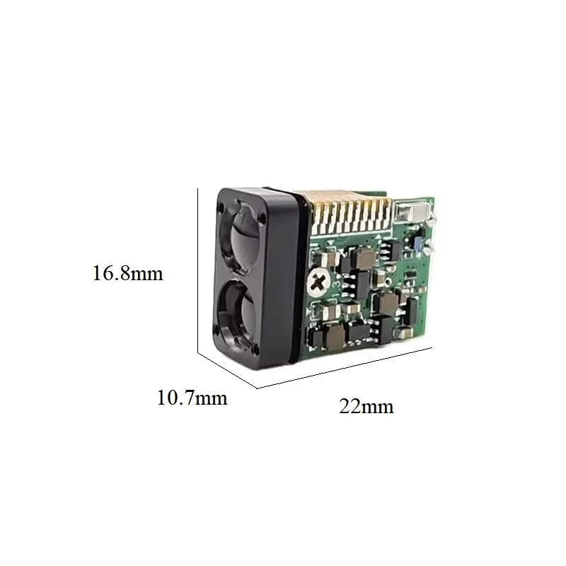 Фото Лазерный дальномерный модуль 5mrad IP67, 1200 м, TOF, 905 нм, UART, 15 Гц, высокоскоростной лазерный датчик расстояния для ночного видения №1