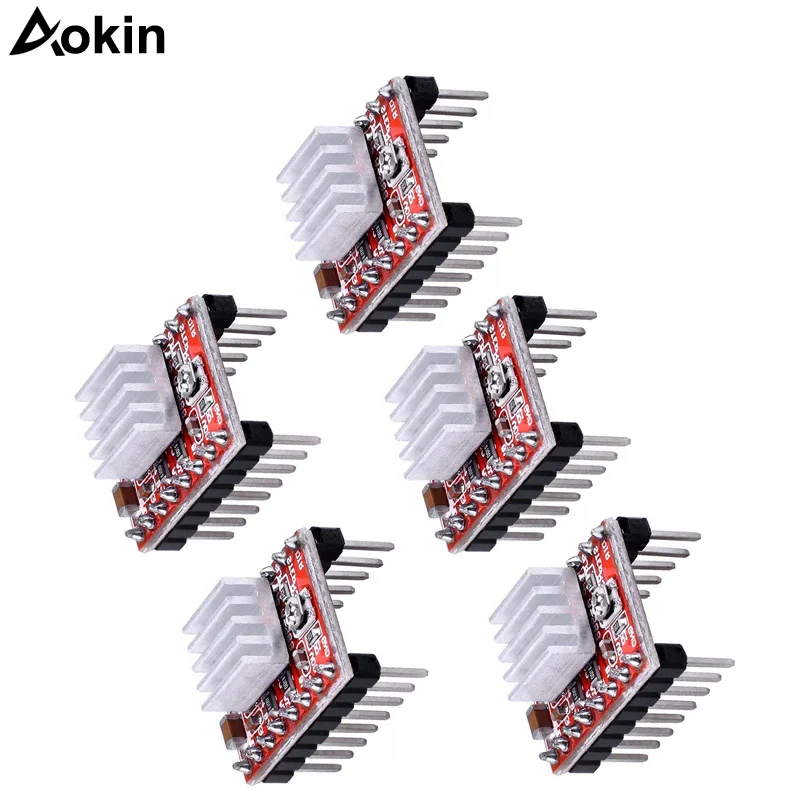 

A4988 Driver Board 3D Printer Accessories Ramps 1.4 A4988 Stepper Motor Driver with Heat Sink for 3D Printer Parts
