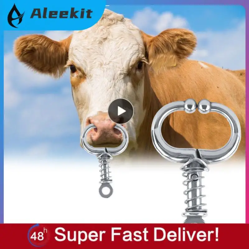 

Кольца для скота крупного рогатого скота из нержавеющей стали с автоматической блокировкой, 5/8/10 шт.