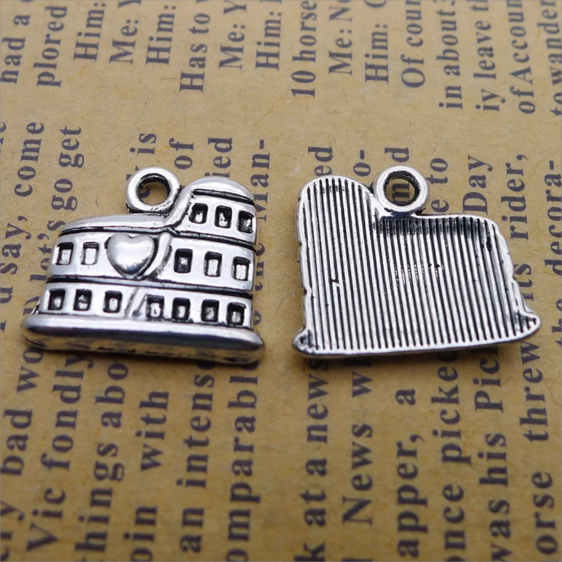 15 шт./лот подвески римский Колизей Рим Италия 16x13 мм антикварный кулон