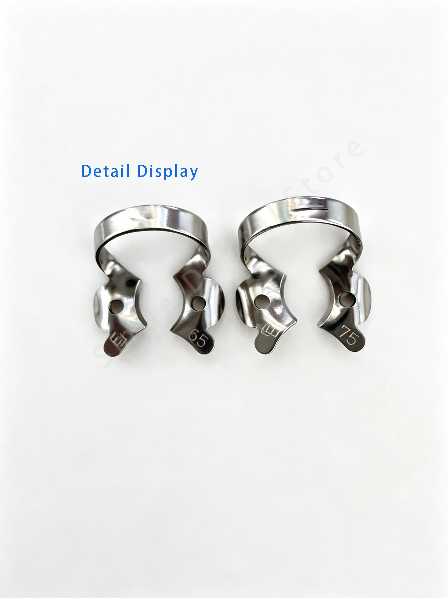 Фото KSK 8Pcs/set Детские резиновые зажимы для дентальных даммаров из нержавеющей стали, анатомические зажимы для молочных зубов, инструменты для реставрации зубов у детей, инструменты для стоматологических клиник №2