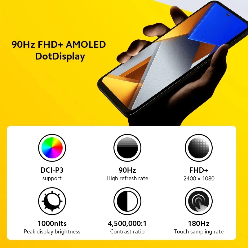 Смартфон глобальная версия POCO M4 Pro 4G 6 ГБ 128 ГБ/8 256 Восьмиядерный Helio G96 камера 64 мп 90