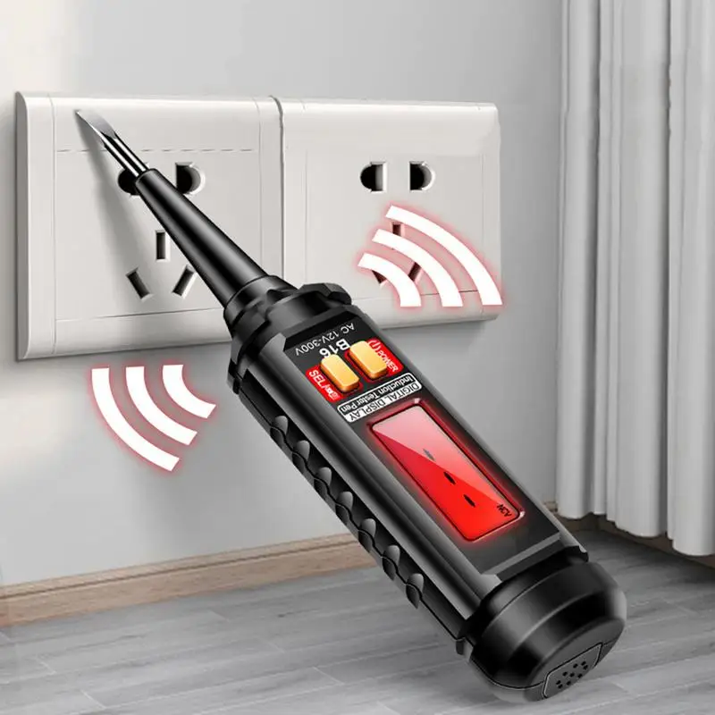 Тестер напряжения ручка ЖК-дисплей бесконтактный тестер детектор цепей AC 12 В-300 В