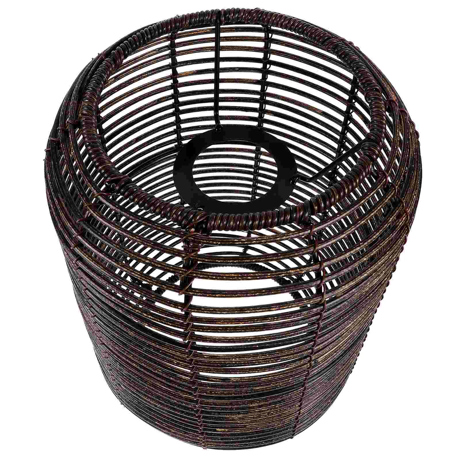 

Hanging Lamp Shade Woven Lampshade Chandelier Lampshade Ceiling Lamp Shade for Home(E27/E24)