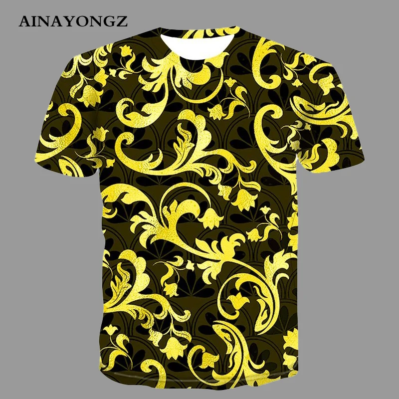 2022 Popular Fashion Clothes Summer Men Graphic T-shirt Vintage Pattern 3d Print T Shirt Ethnic Style Male Short Sleeve Tee Tops