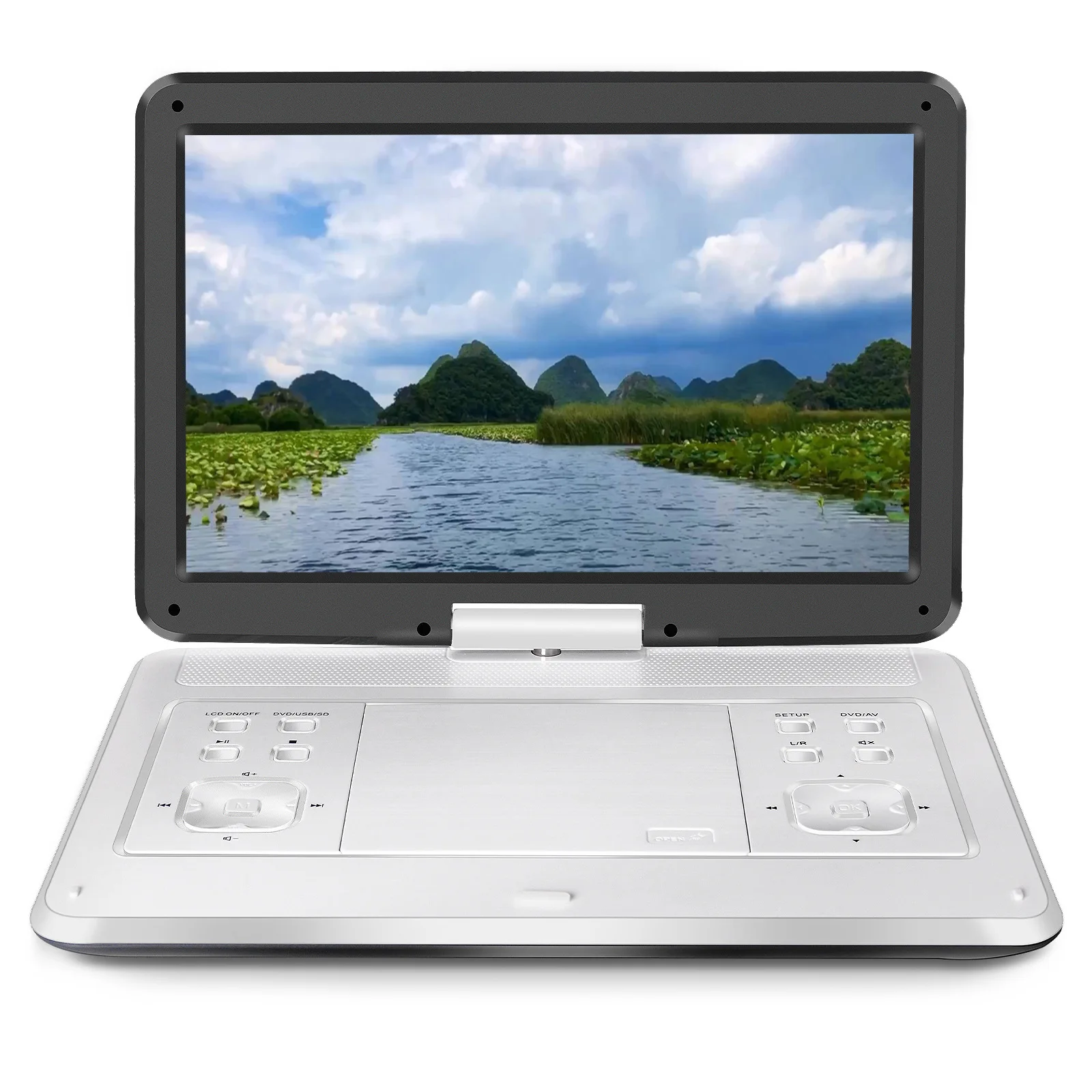 

Portable DVD Player CD player video 14.1 large screen rotatable