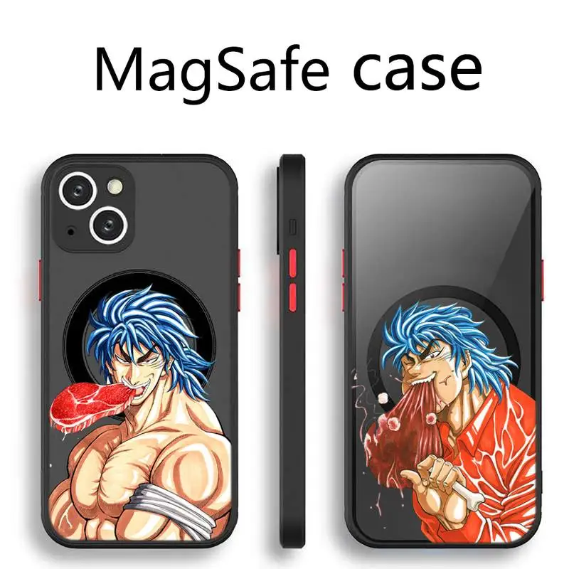 

TORIKO anim Phone Case Transparent Magsafe Magnetic Magnet For iPhone 13 12 11 Pro Max Mini Wireless Charging Cover