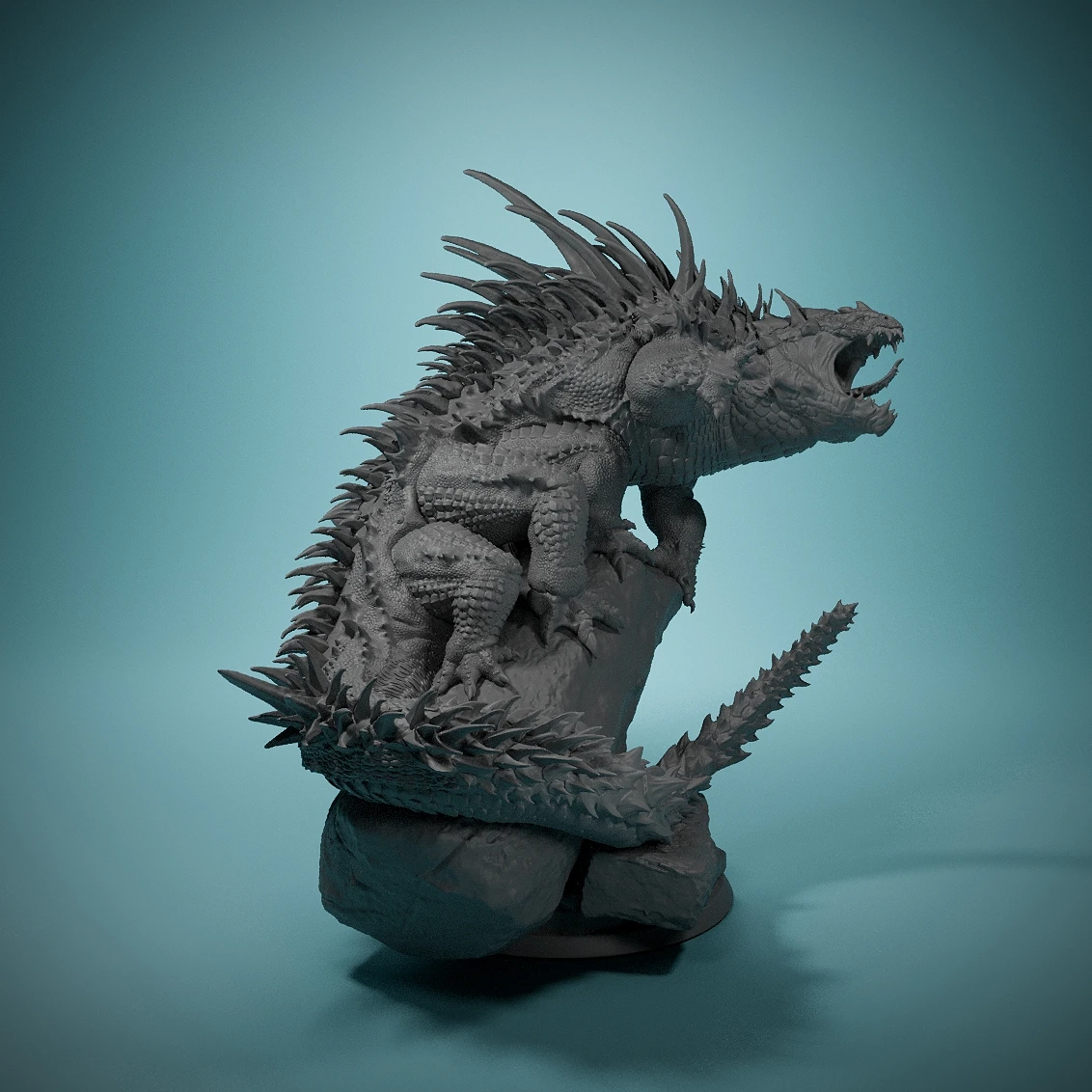 Миниатюрная полимерная модель Basilisk 3D идеальный подарок для настольных любителей