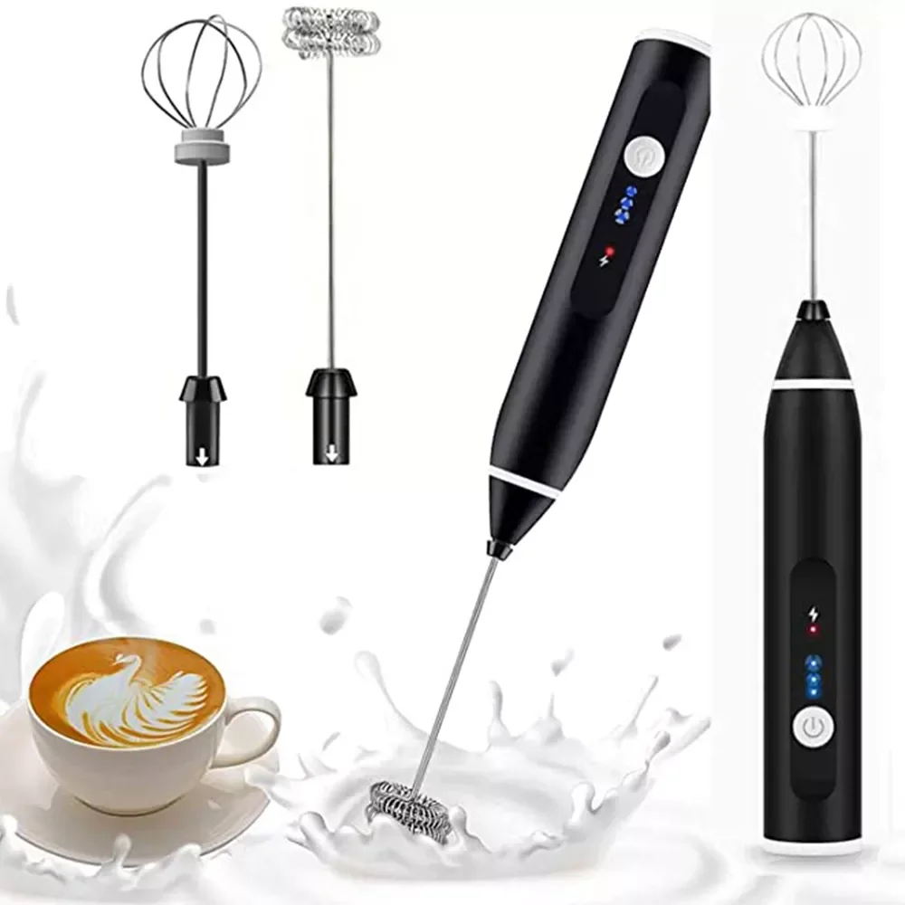 

Milk Frother Milk Foamer Handheld Foamer High Speeds Drink Mixer Coffee Frothing Wand for Making Latte Milk Cappuccino
