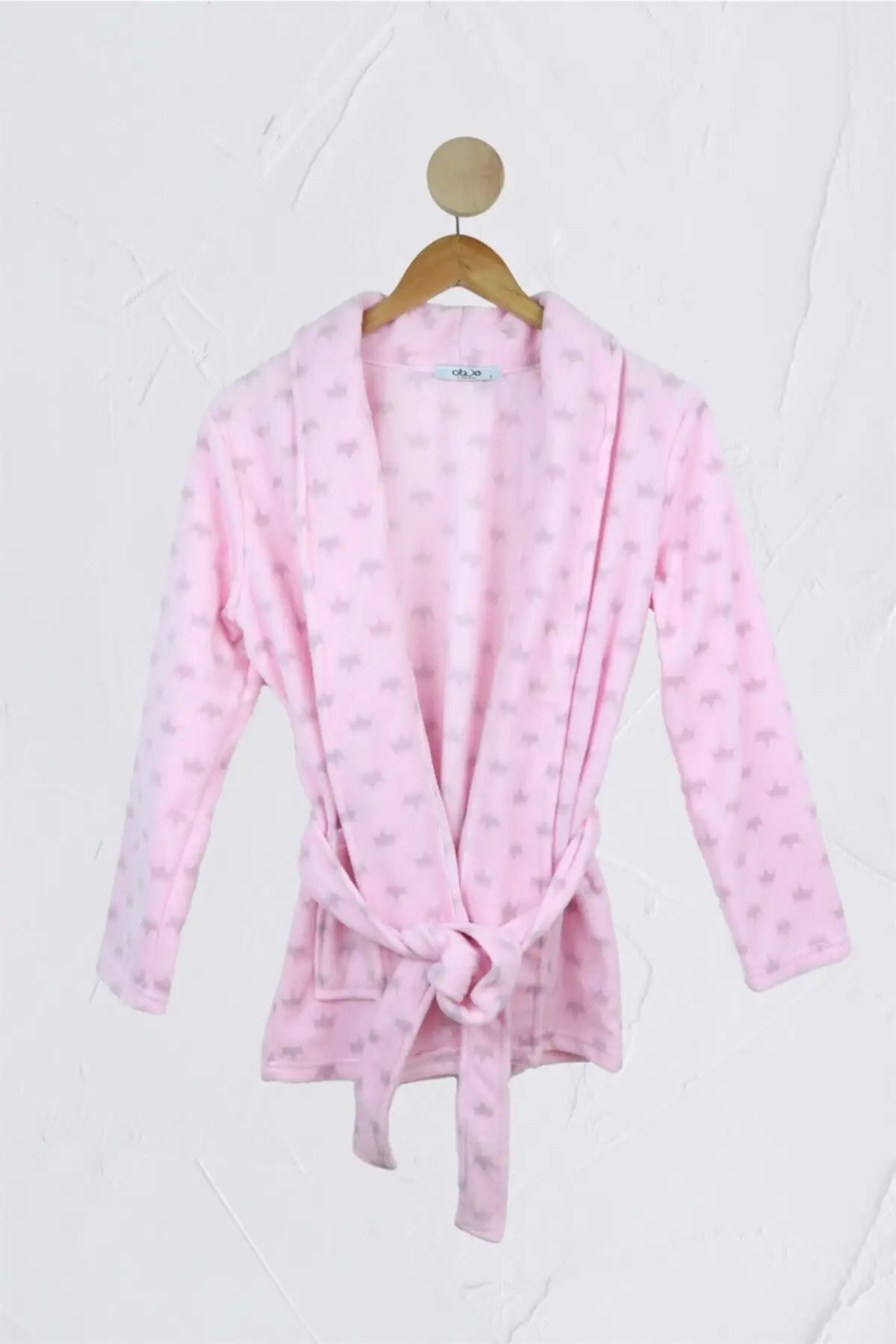 

Dressing Gown Pink Crown Fleece Fashion Robe Female Bathrobe Sexy Peignoir Kimono Bride Dressing Gown Gown Gown Gown