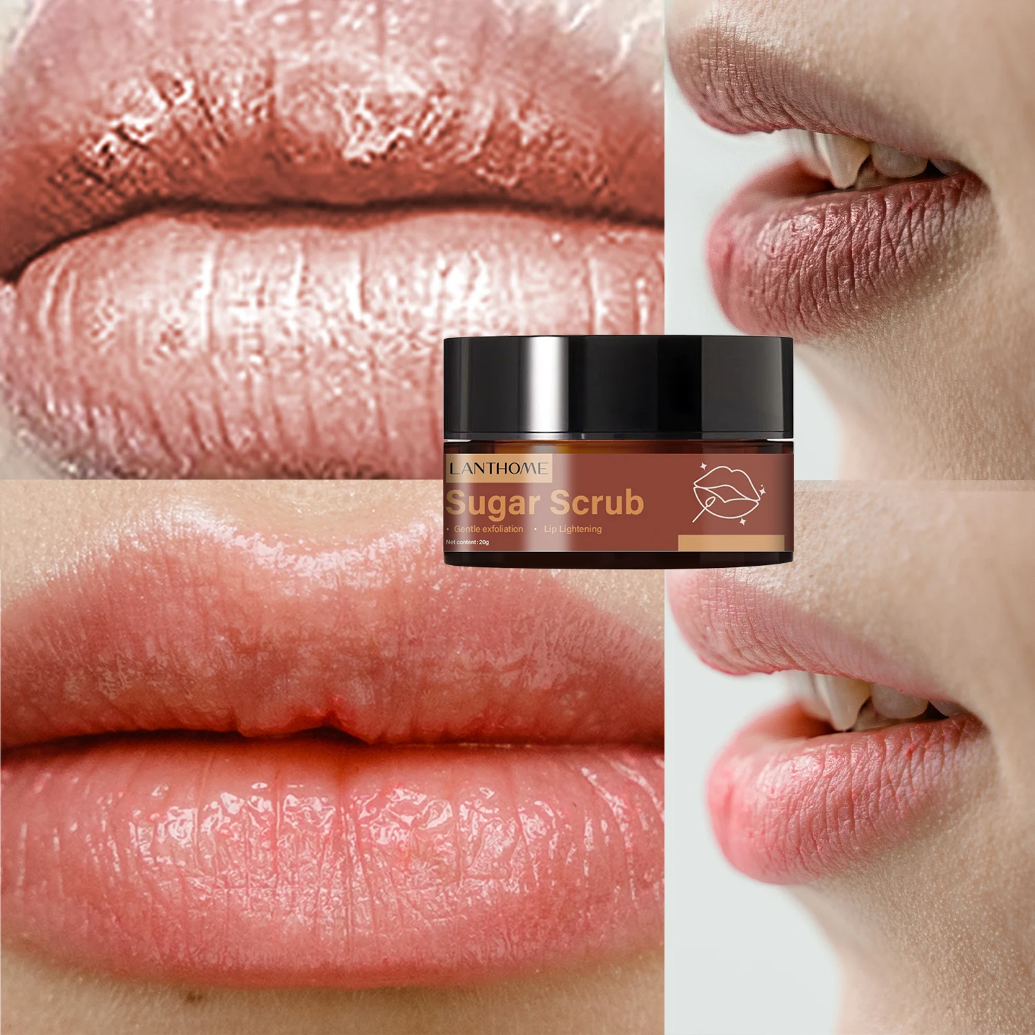 

Lip Lightening Scrub Balm Remove Dull Lips Moisturizing Reduce Pigmentation Anti-Cracking Hyaluronic Acid Brighten Black Lips