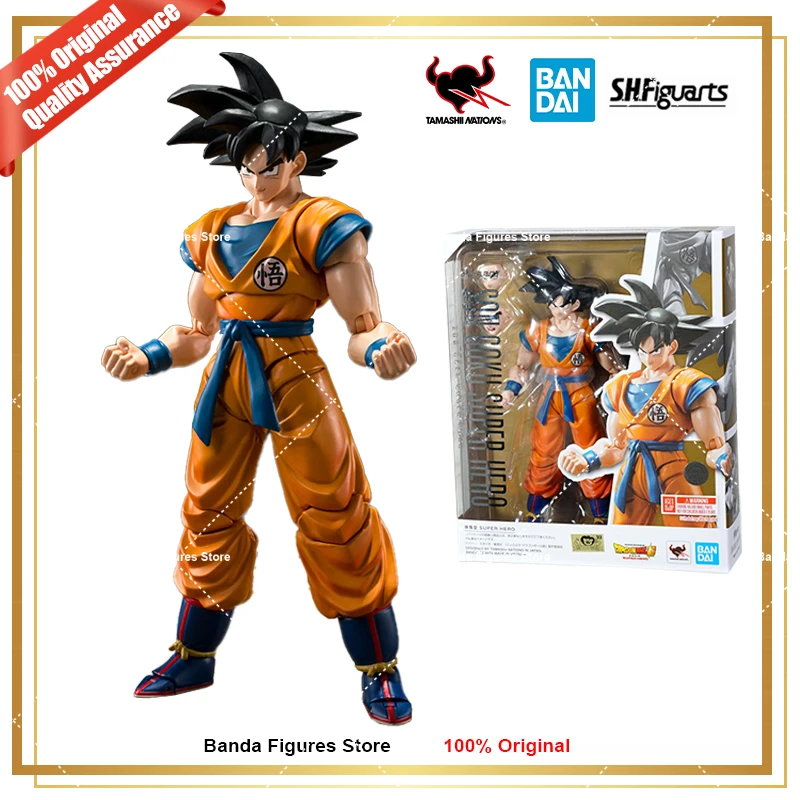 Оригинальный Bandai S.H.Figuarts Shf Dragon Ball Super Hero Son Goku переиздание в наличии аниме
