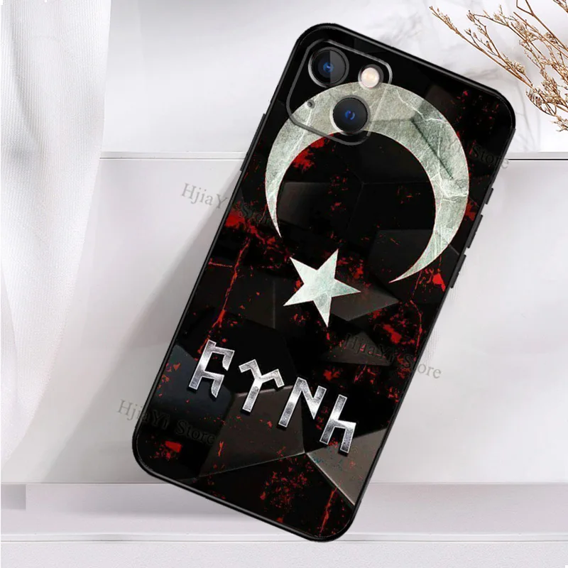 Силиконовый чехол с турецким флагом для iPhone 11 14 12 13 Pro Max Mini X XR XS 6 7 8 Plus SE 2020 - купить
