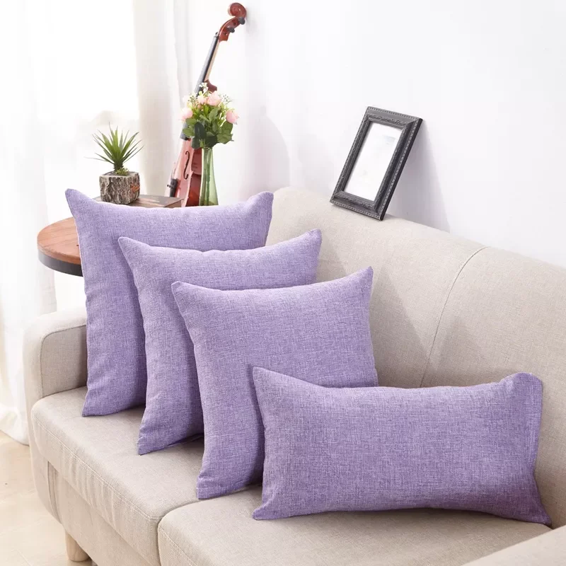 

Новинка, модный однотонный чехол для подушки, простой однотонный чехол для подушки, домашний текстиль