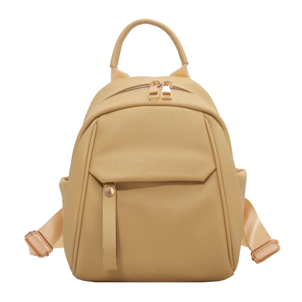 

Women's Leather Backpack Soft PU Leather Backpack Simple Small Lady Shoulders Bag Fashion Mini Bag For Girls School Bags