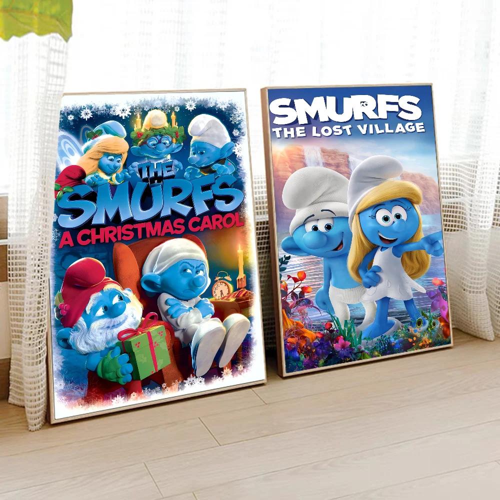 Винтажные постеры с рисунком S-Smurfs липкие ретро наклейки из крафт-бумаги сделай