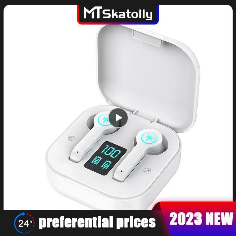 

Earbuds Laser Breathing Light With Charging Case Tws Earphone Fingerprint Touch Waterproof Wireless Headphones