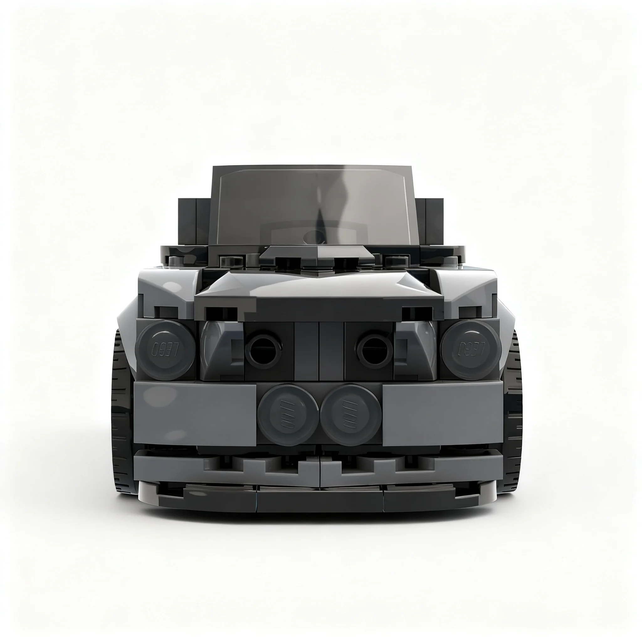 Фото 242 детали MOC City Traffic Eleanor DB, серая версия, модель из строительных блоков, игрушки, рождественский подарок, архитектурная коллекция, DIY, образовательный набор №4