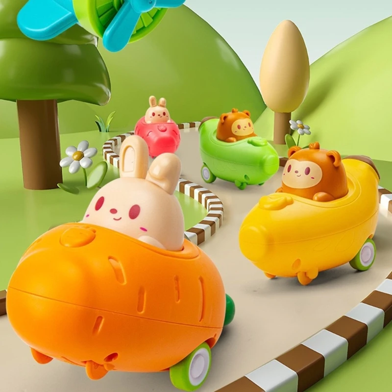 

Children Cartoon Shape Press and Go Car for Children Pull&Back Car Inertial Toy