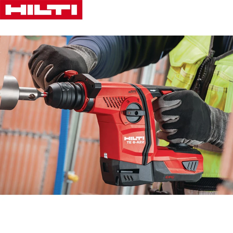 HILTI TE 6-A22 Бесщеточный аккумуляторный перфоратор SDS Plus Rotary Hammers 22V Комплекты с ударом от двигателя Impact Drill Kits Перезаряжаемые электроинструменты Hammer Power Tools on.