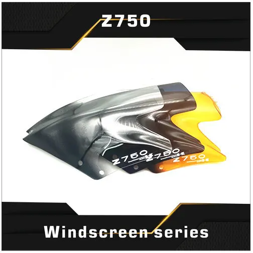 

Motorcycle For Kawasaki Z 750 Z750 2007-2008-2009-2010-2011-2012 Wind Deflectore Smoke Black Windshield With support frame