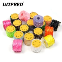 wifreo 1pc 19 colors tinsel chenille fly tying material fly tying streamer nymph body material hare dubbing fiber