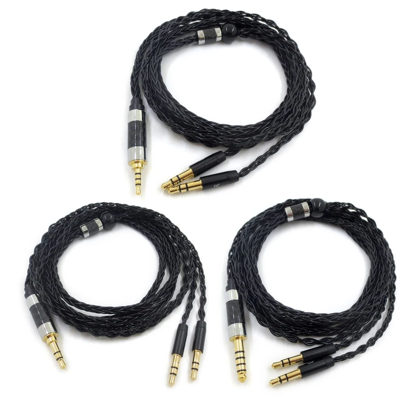 

3.93ft 8 Cores Earphone Cable Headphone Line Sync Leads for Denon AH-D600/AH-D7200/AH-D9200/AH-D5200