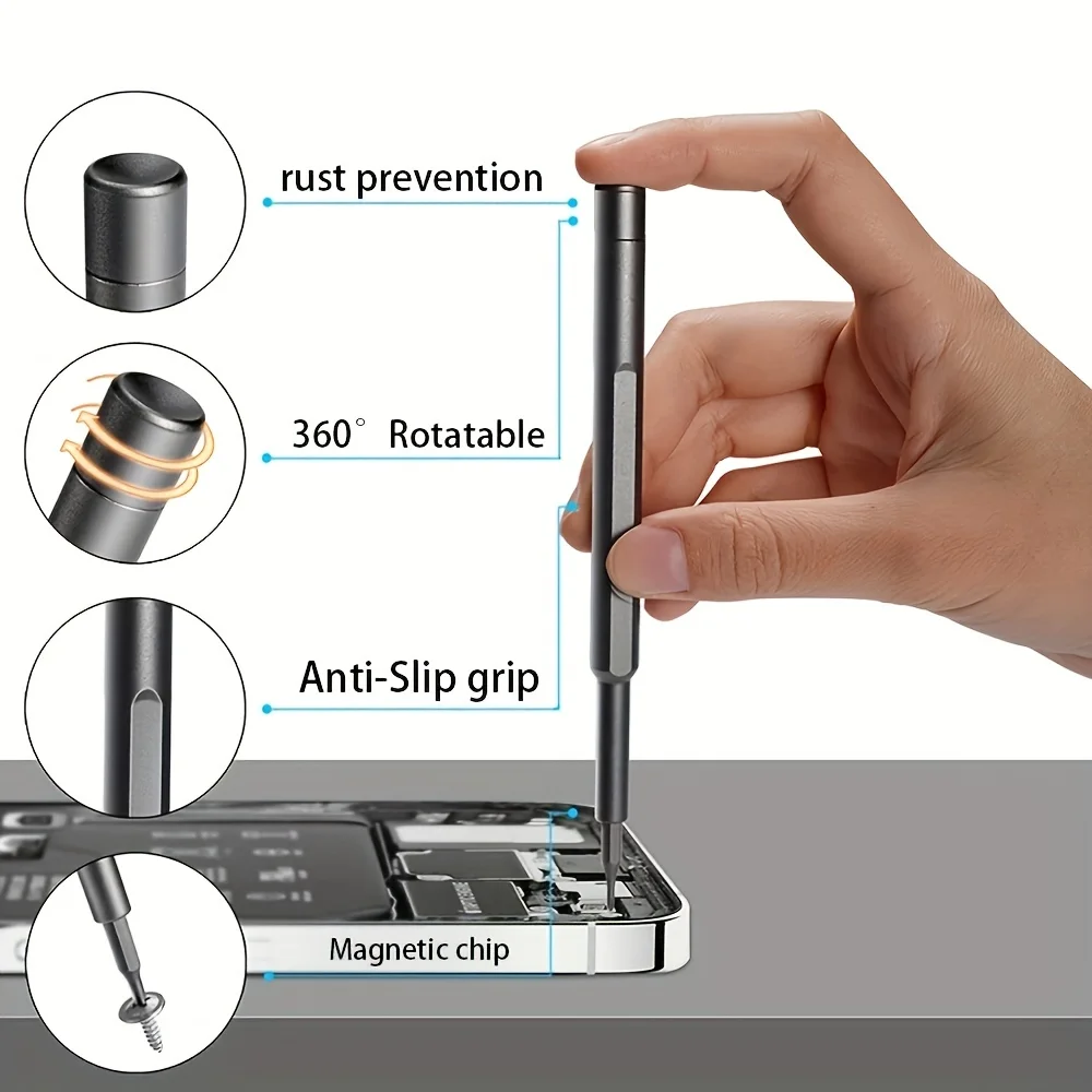 Набор Прецизионных Магнитных Отверток 63-в-1 Шестиугольная Ручка Torx