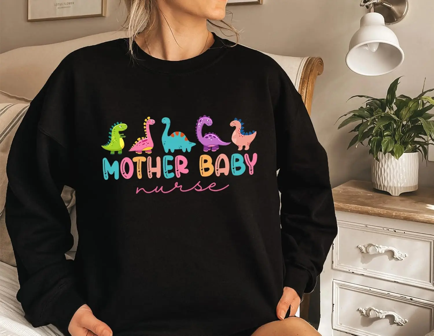 Свитшот женский для мамы ребенка медсестры милый модный Повседневный пуловер с