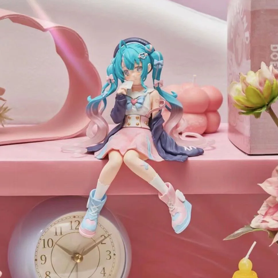 

New Original Furyu Anime Kawaii Hatsune Miku Vocaloid Miku Love Sailor Noodle Stopper Doll Action Figurine Model Toys Girl Gift