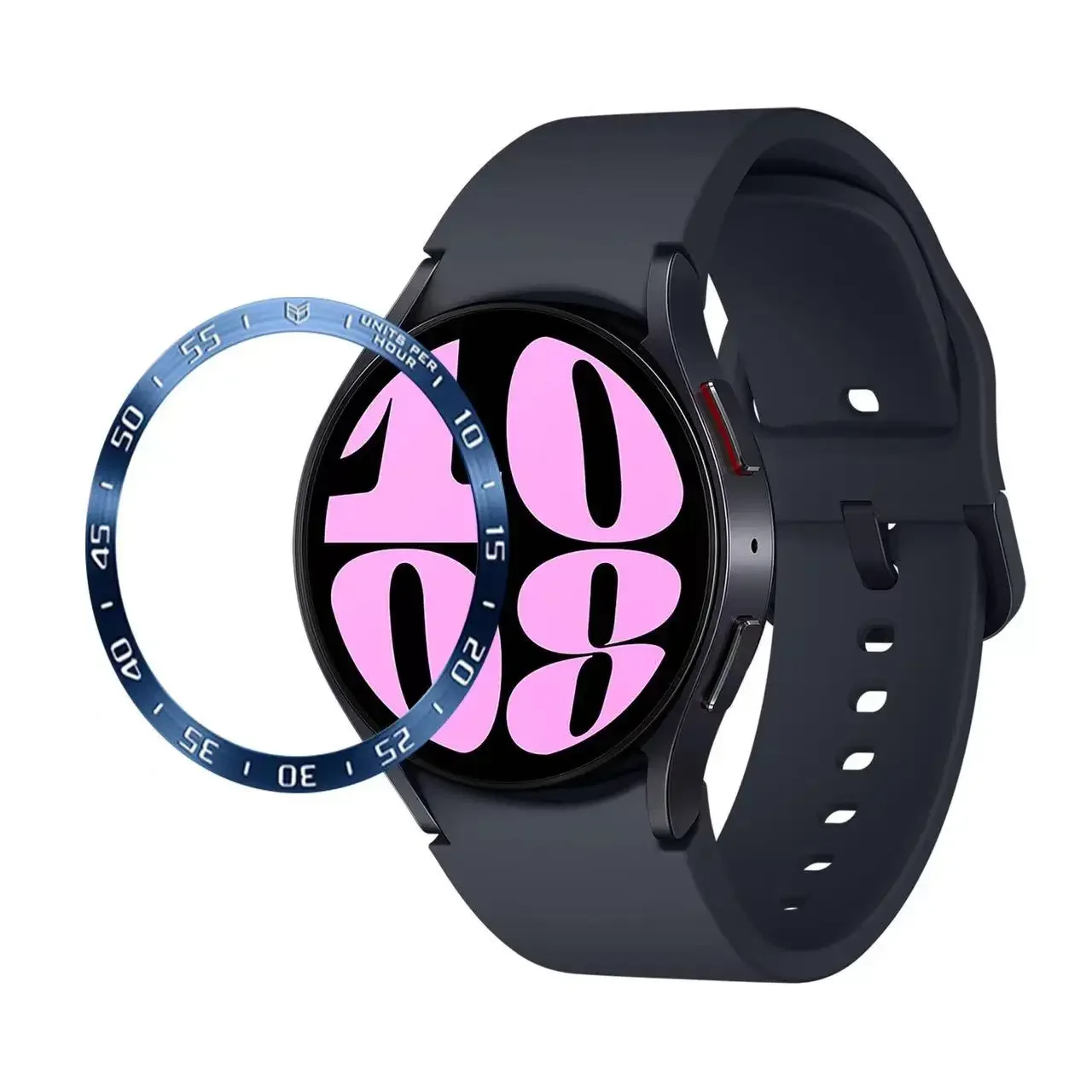 Фото Металлический безель для Samsung Galaxy Watch 6/5/4 40 мм 44 мм Рамка Time/Speed Scale Защитное кольцо Watch 6 Classic 47 мм 43 мм 46 мм 42 мм №2