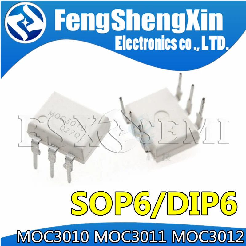 

10pcs MOC3010 MOC3011 MOC3012 DIP6 DIP MOC3010M MOC3011M MOC3012M SOP6 SOP optocoupler