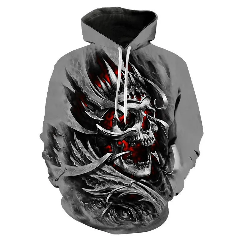

Brand Funny Black Skull Hoodies 3D Men Women Sweatshirt Unisex Tracksuit Fashion Casual Streetwear Hooded Pullover Mens Clothing