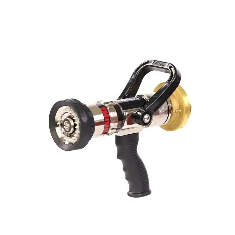 

quality marine equipment adjustable flow brass fire hose for sea