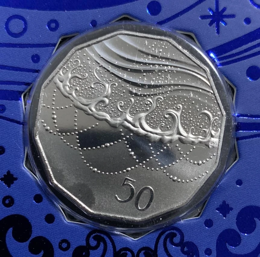 

Новогодние монеты 2021, Австралия, 50 центов, карточка для монет, памятные монеты, абсолютно новые, 100% оригинальные