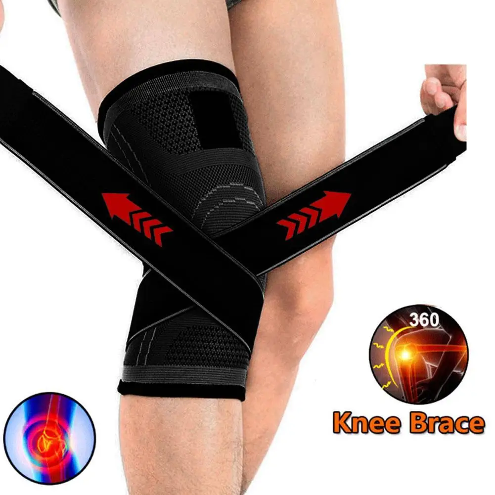 

1 Piece Men Women Knee Support Compression Sleeves Joint Pain Arthritis Relief Running Fitness Elastic Wrap Brace Knee Pads