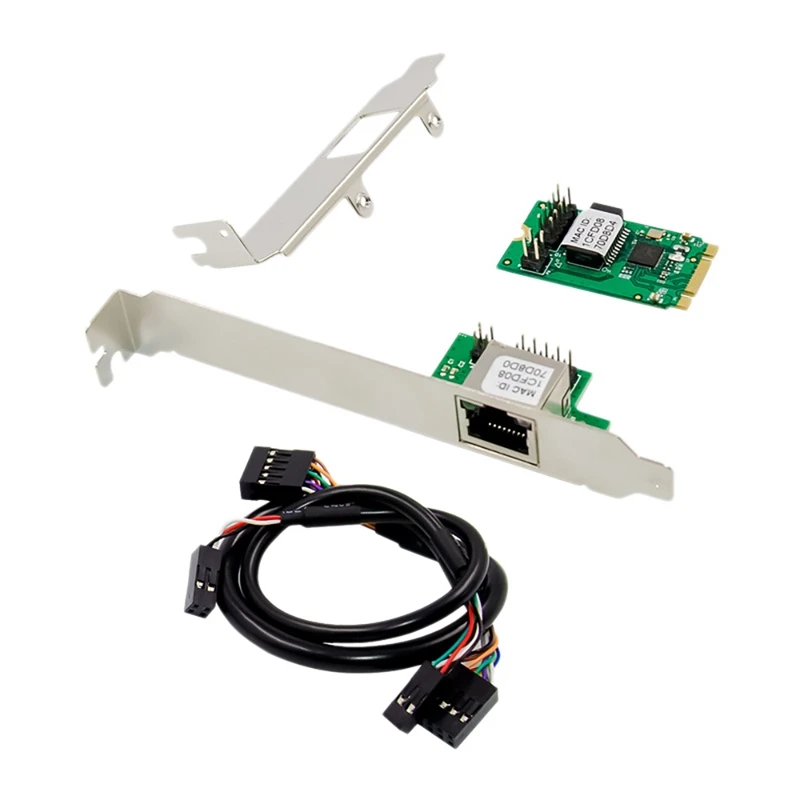

Pcie Ethernet Card Adapter M.2 B & M-Key To Gigabit 1000Mbps With RJ-45 Port For Desktop Computers And Laptops