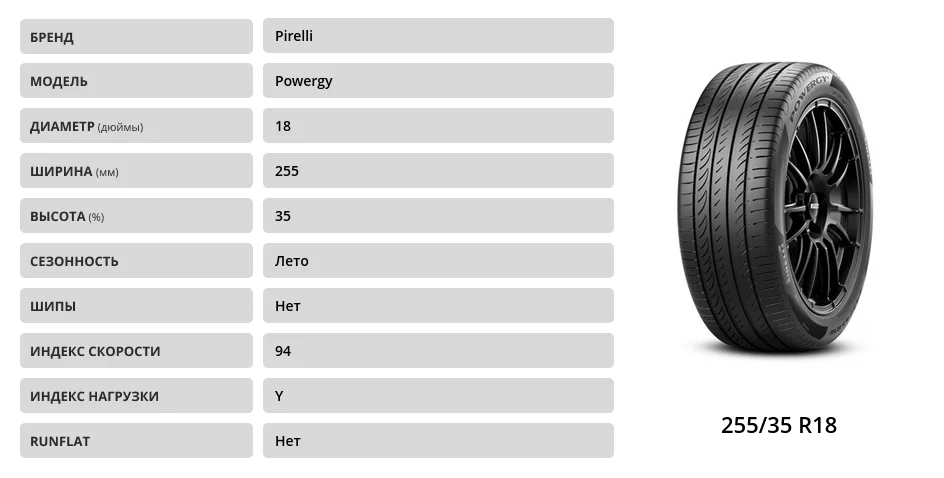 Pirelli powergy 225 60 r17 99v