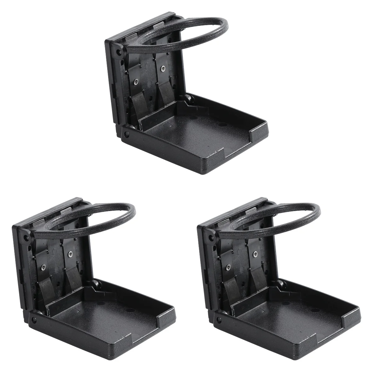 

3pcs Universal Foldable Auto Car Truck Stand Holder Folding Drink Bottle Cup Holder (Black)