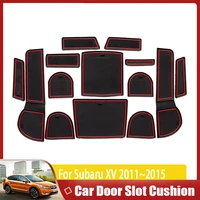 car door groove mat for subaru xv crosstrek wrx sti 20112015 auto slot hole pads rubber coaster car accessories anti dirty pad