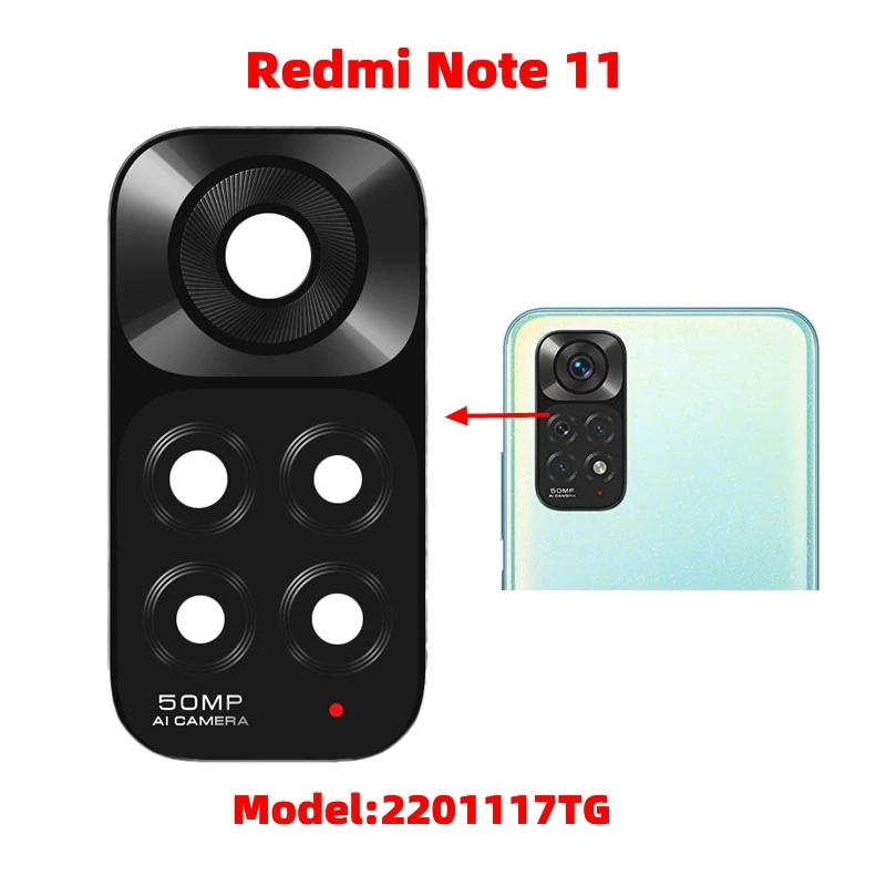 Оригинальное стекло для объектива камеры Xiaomi Redmi Note 11 11S Pro 4G/фото задняя камера