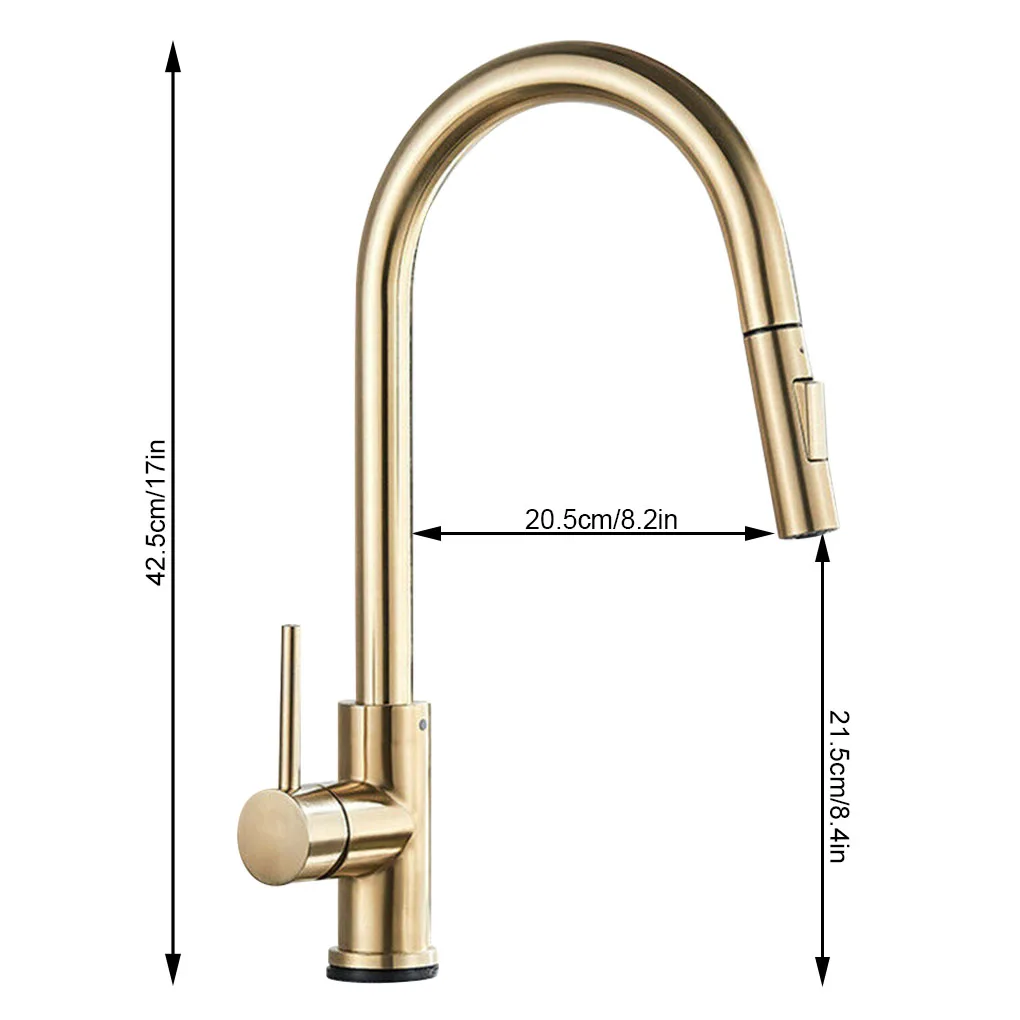 

Pull Out Sensor Kitchen Faucets Stainless Steel Smart Induction Mixed Tap Touch Control Sink Tap Rotating Sprayer for Kitchen