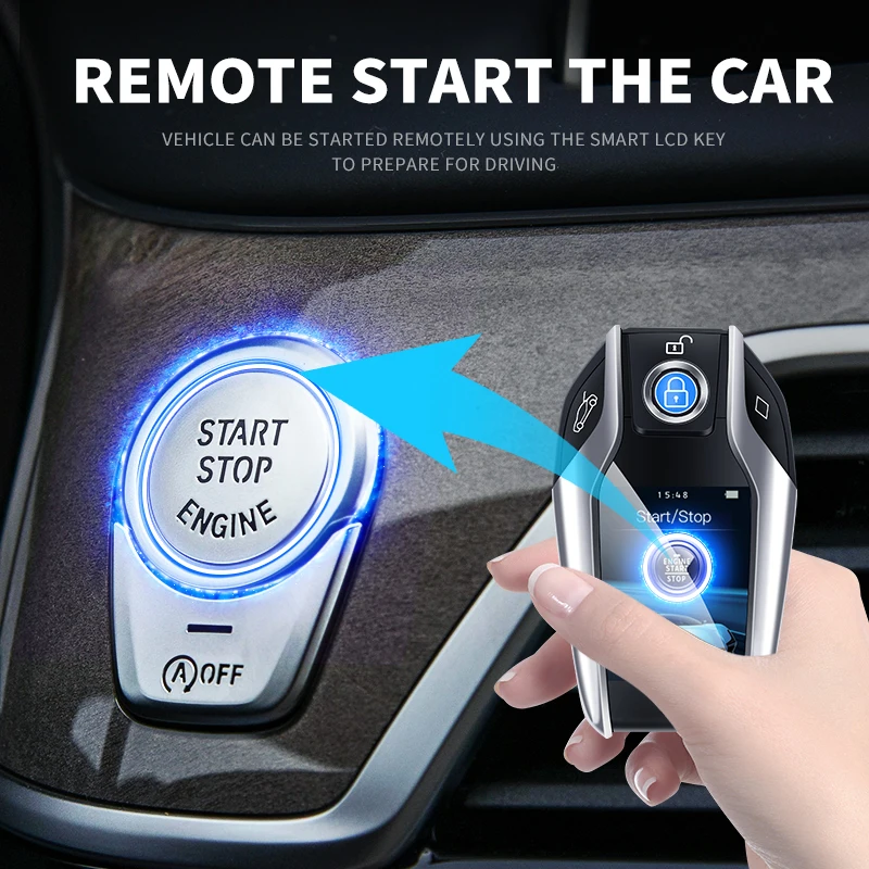 Универсальный модифицированный автомобильный бутик Smart Remote Key ЖК-экран для SAAB 9-2X